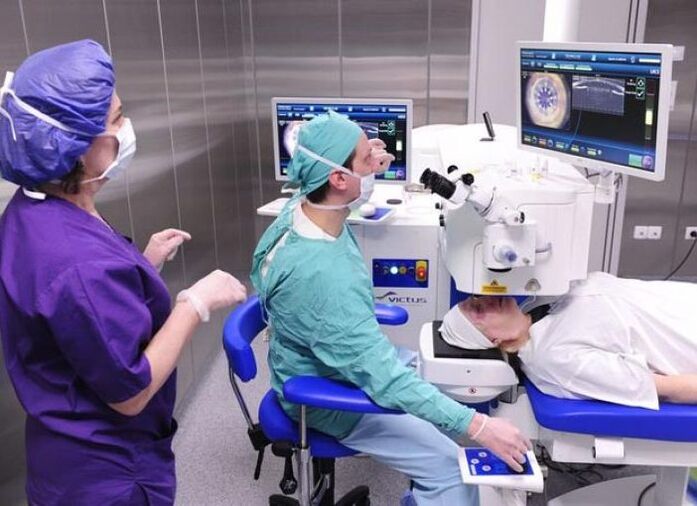 Pour les déchirures rétiniennes, une coagulation au laser est réalisée